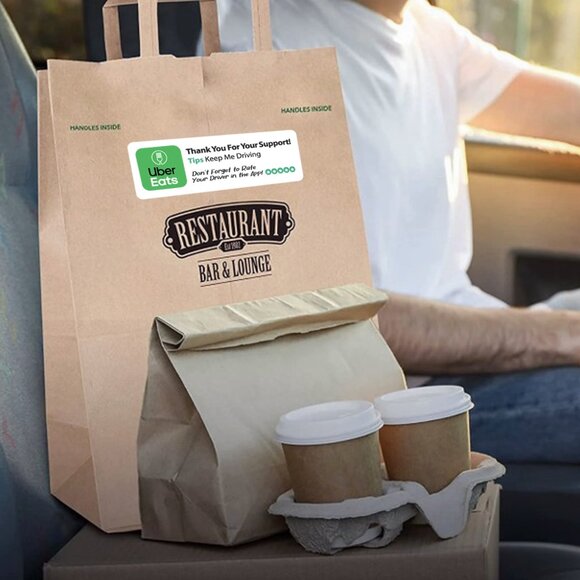 Uber Eats Delivery Rating Sticker Labels – (48 ct) - Picture 3 of 5